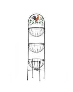 ROOSTER 3-TIER KITCHEN BASKET