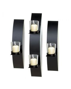 CONTEMPORARY WALL SCONCE TRIO
